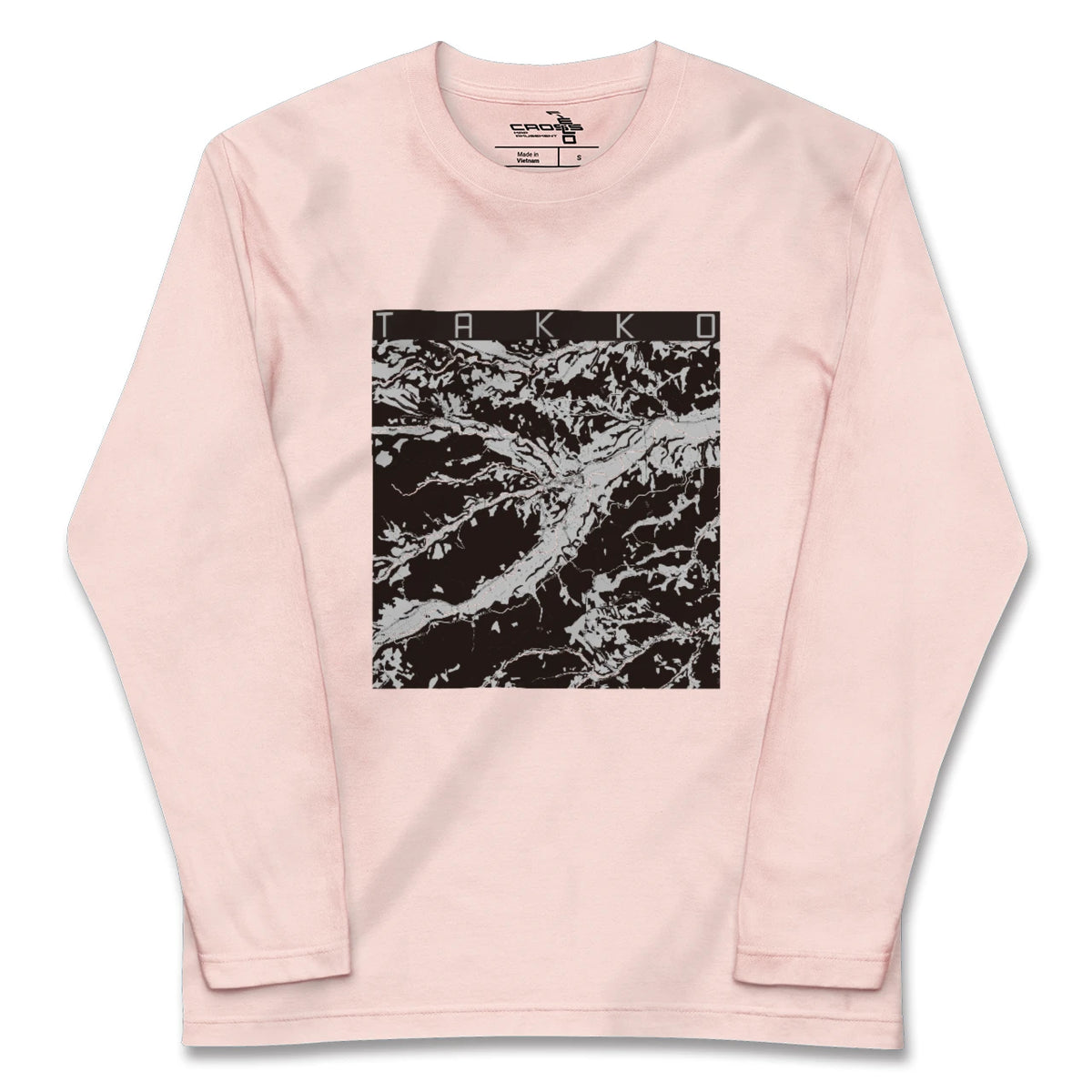 【田子(青森県)】地図柄ロングスリーブTシャツ