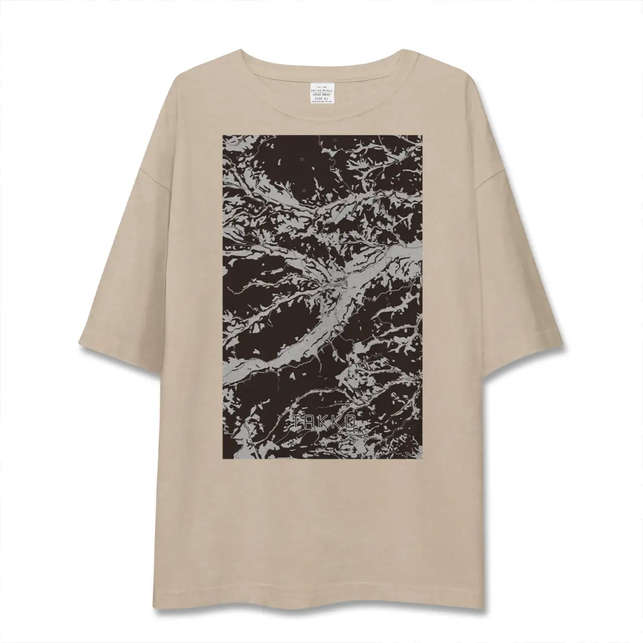 【田子(青森県)】地図柄ビッグシルエットTシャツ