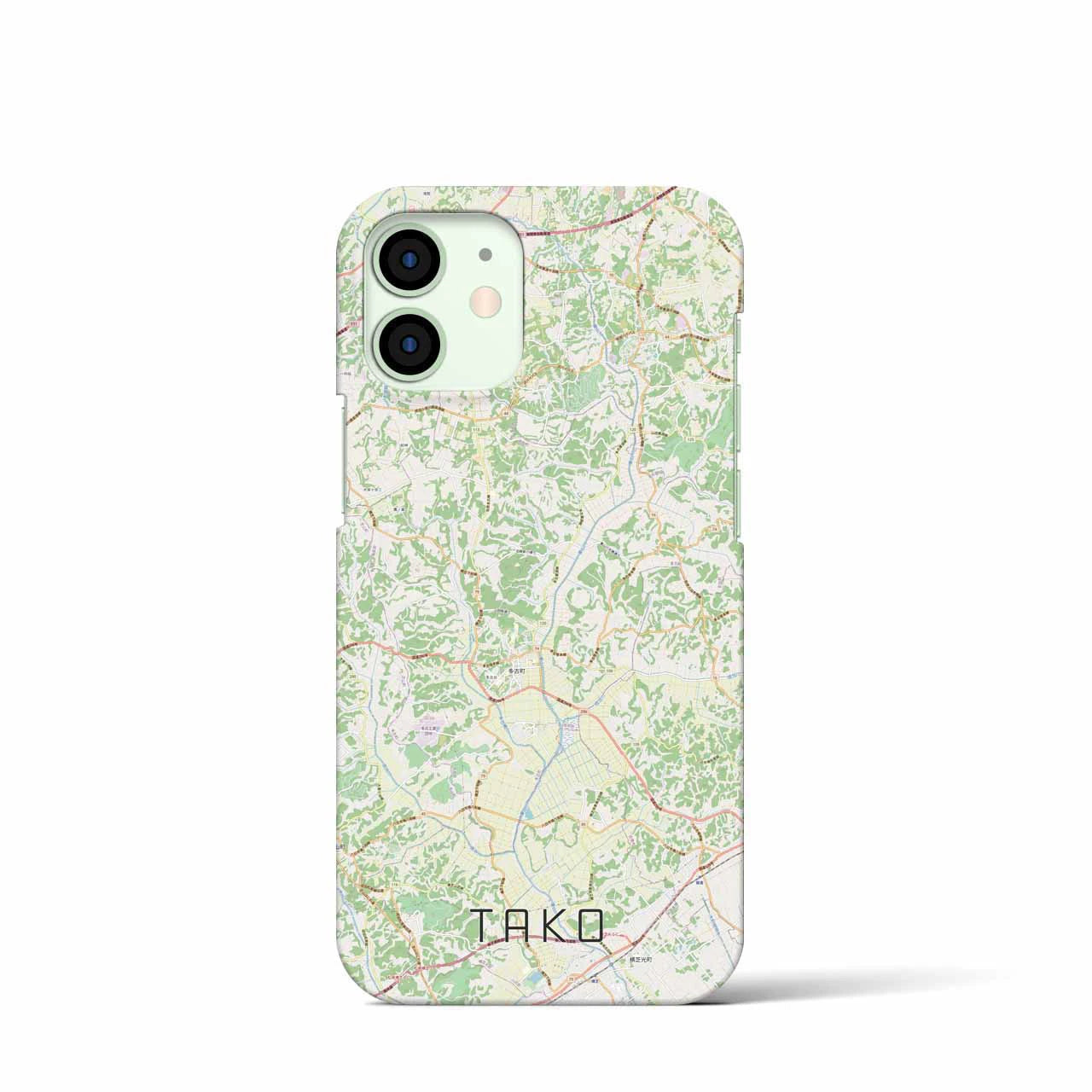 【多古(千葉県)】地図柄iPhoneケース(バックカバータイプ)