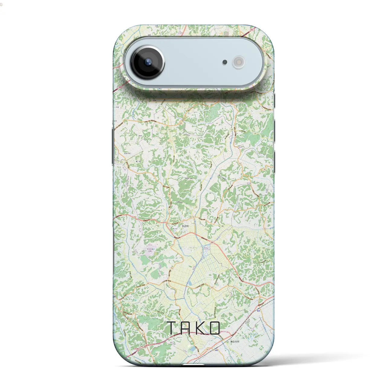 【多古(千葉県)】地図柄iPhoneケース(バックカバータイプ)