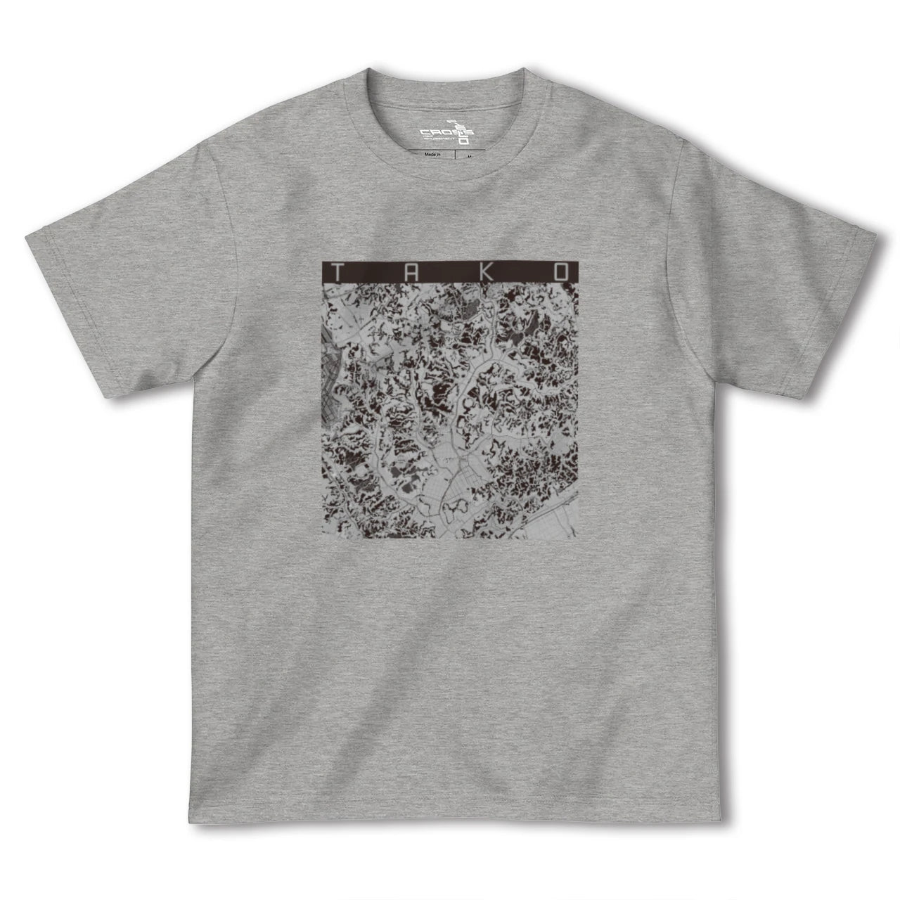 【多古(千葉県)】地図柄ヘビーウェイトTシャツ
