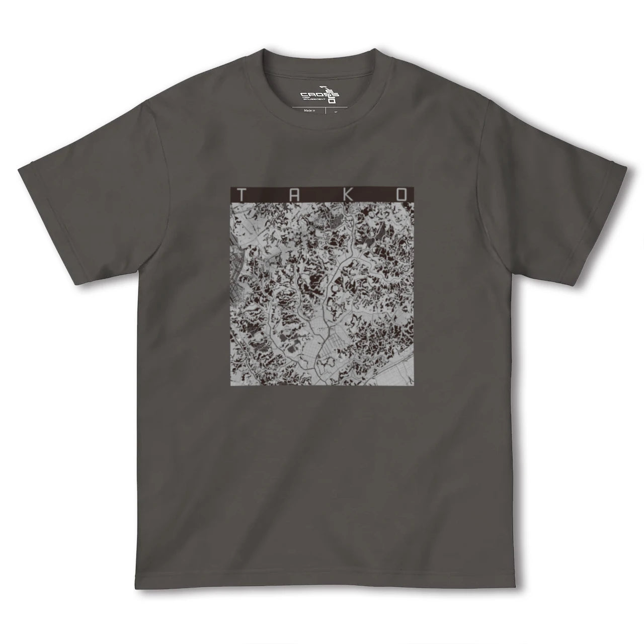 【多古(千葉県)】地図柄ヘビーウェイトTシャツ