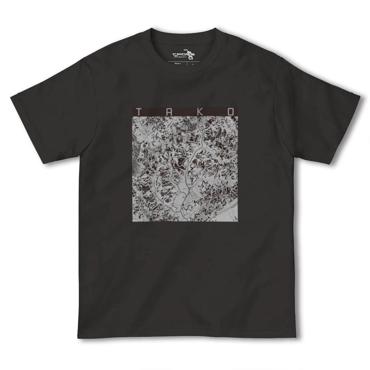 【多古(千葉県)】地図柄ヘビーウェイトTシャツ