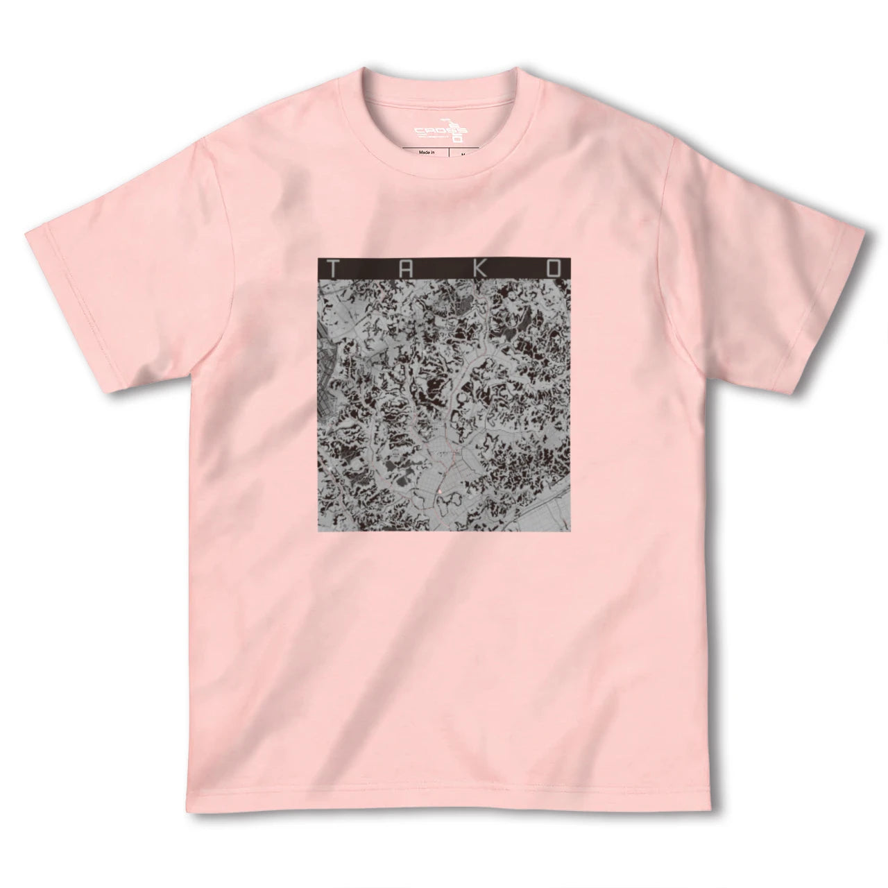 【多古(千葉県)】地図柄ヘビーウェイトTシャツ