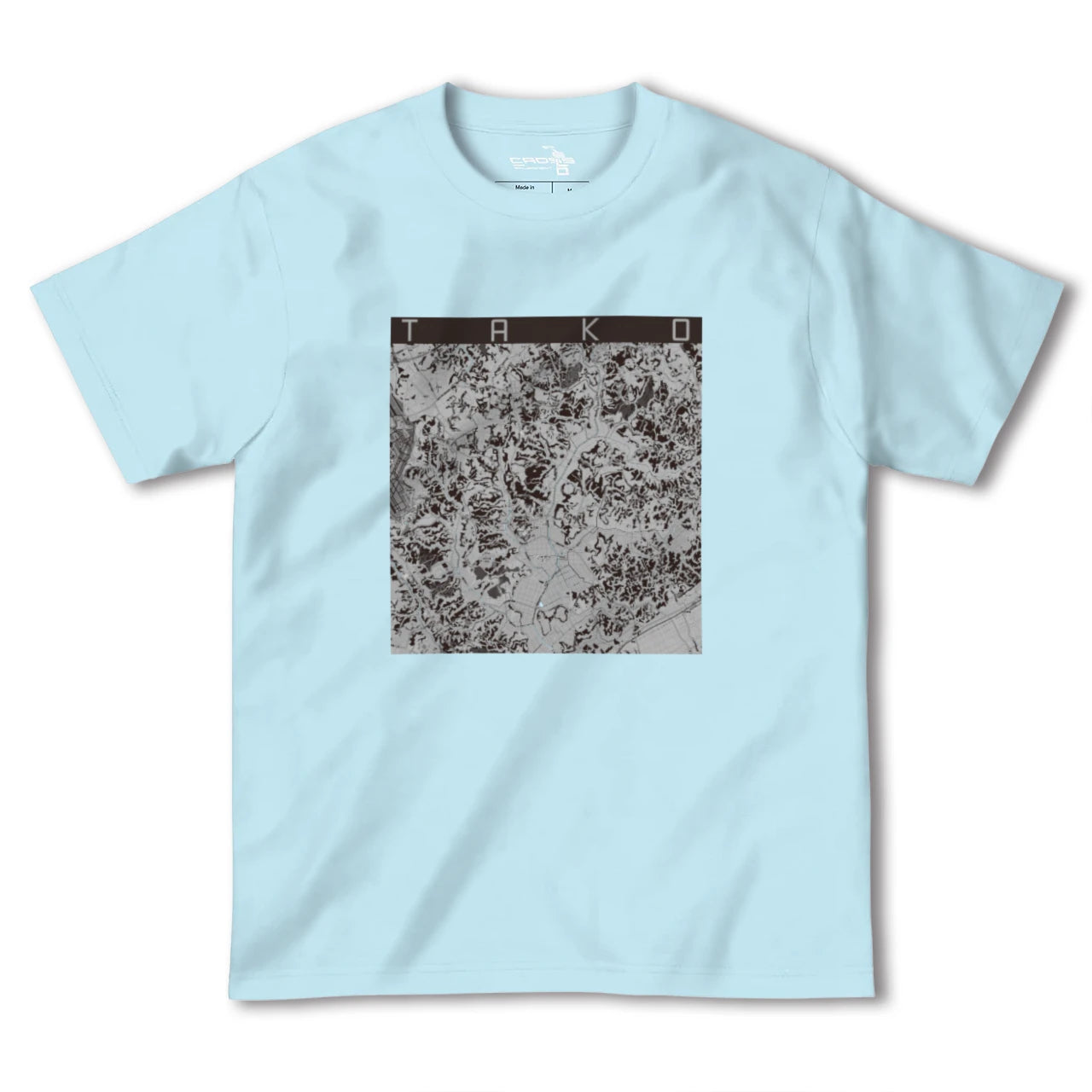 【多古(千葉県)】地図柄ヘビーウェイトTシャツ