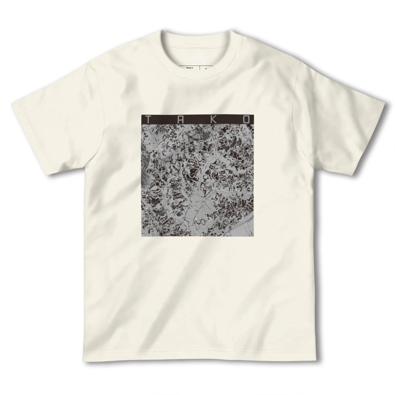 【多古(千葉県)】地図柄ヘビーウェイトTシャツ