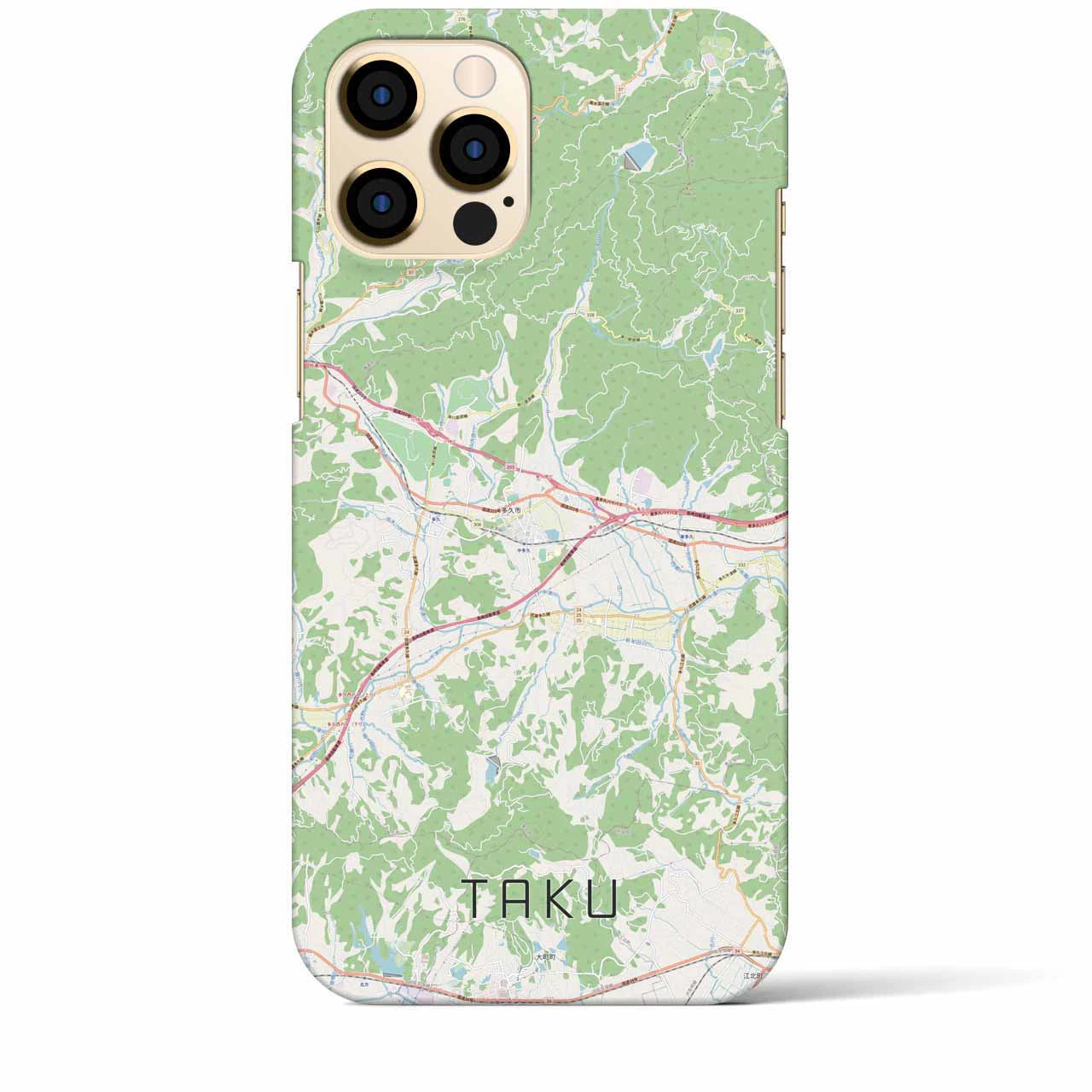 【多久(佐賀県)】地図柄iPhoneケース(バックカバータイプ)