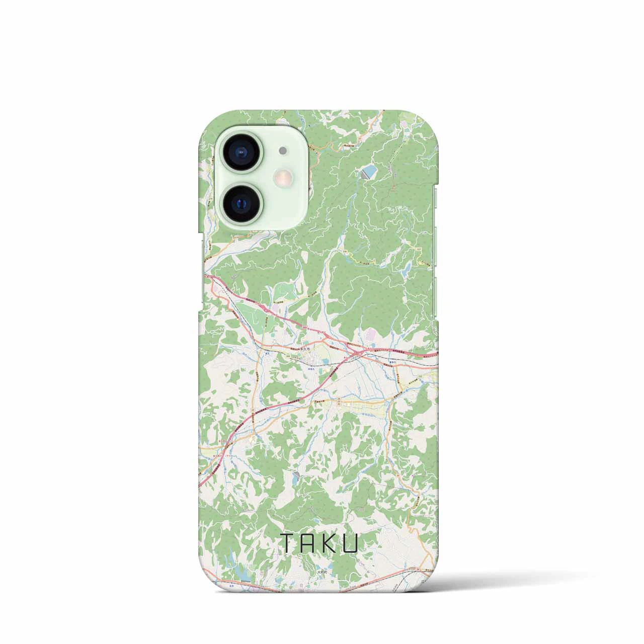 【多久(佐賀県)】地図柄iPhoneケース(バックカバータイプ)