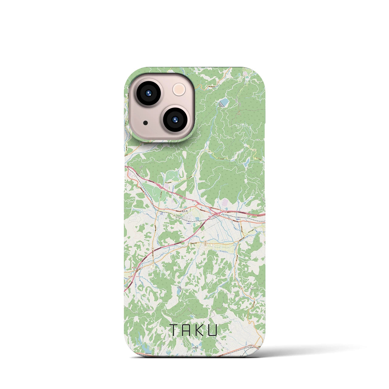 【多久(佐賀県)】地図柄iPhoneケース(バックカバータイプ)