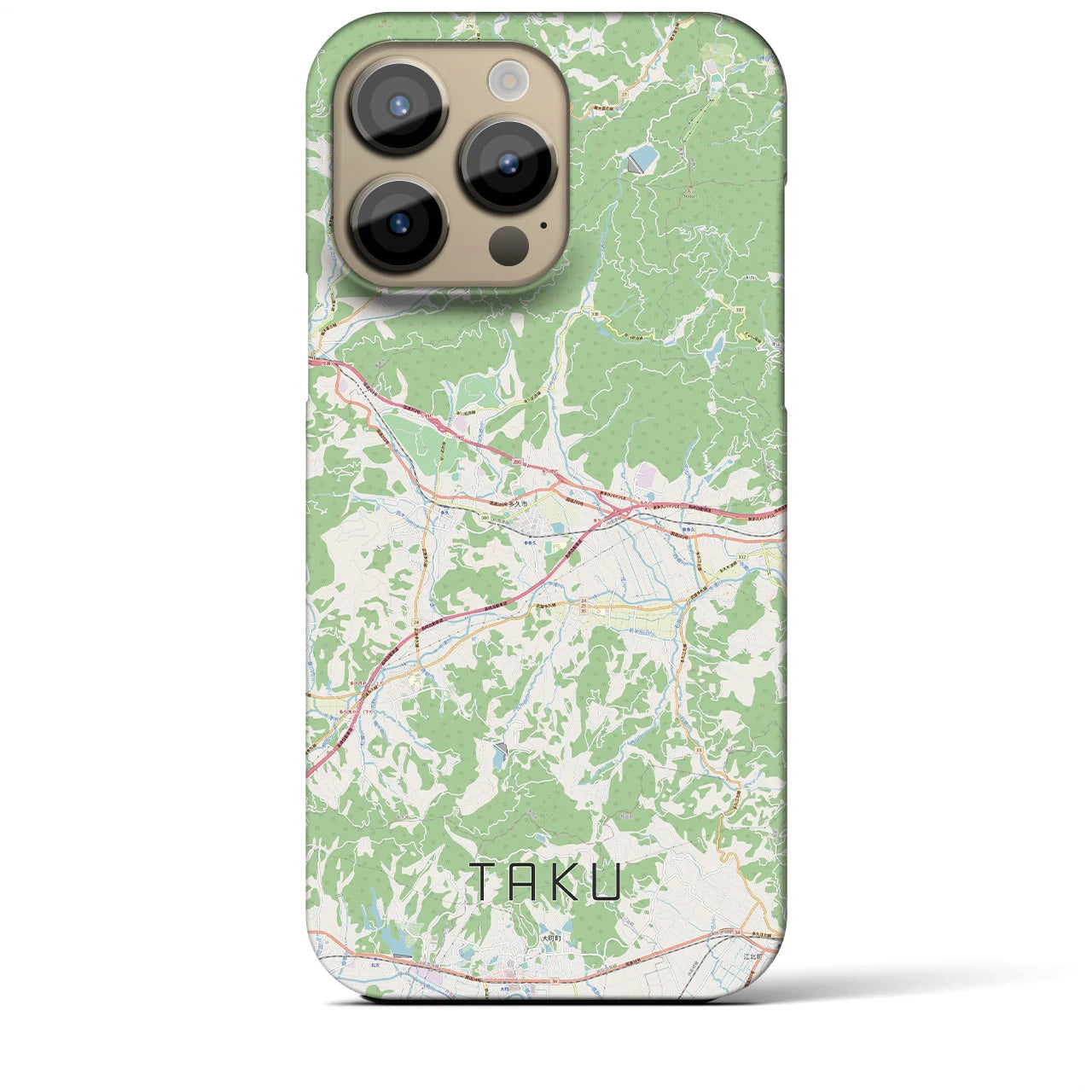 【多久(佐賀県)】地図柄iPhoneケース(バックカバータイプ)