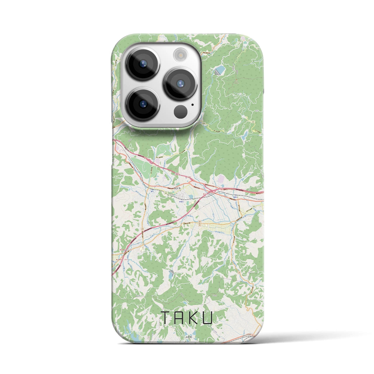 【多久(佐賀県)】地図柄iPhoneケース(バックカバータイプ)