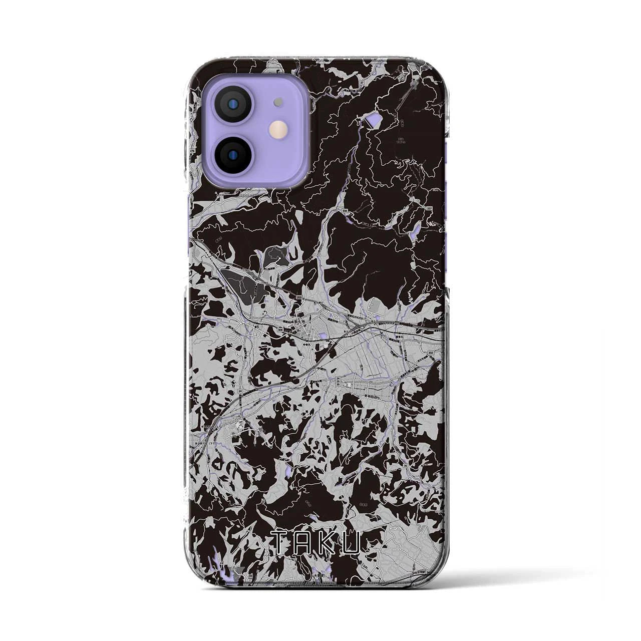 【多久(佐賀県)】地図柄iPhoneケース(クリアタイプ)