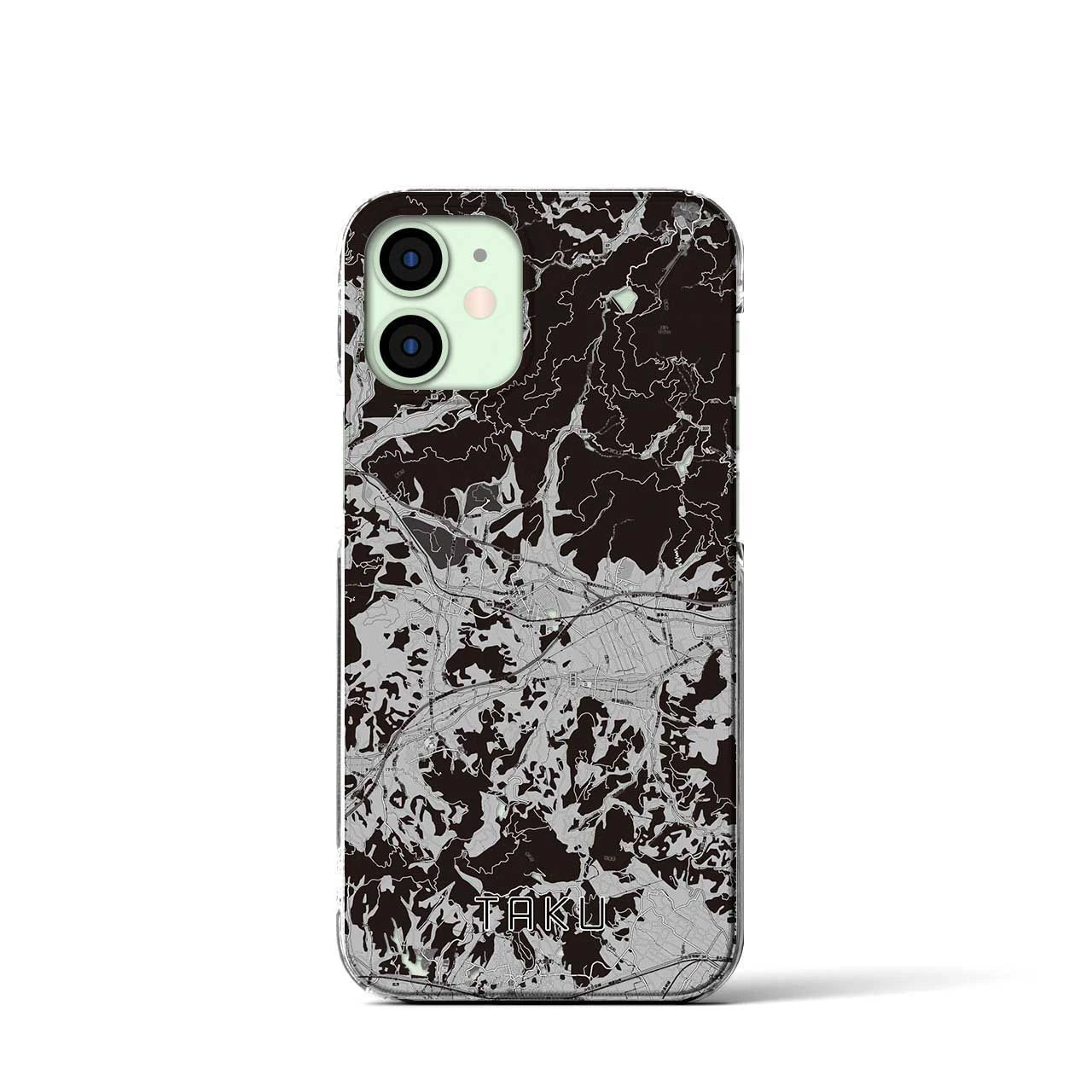 【多久(佐賀県)】地図柄iPhoneケース(クリアタイプ)