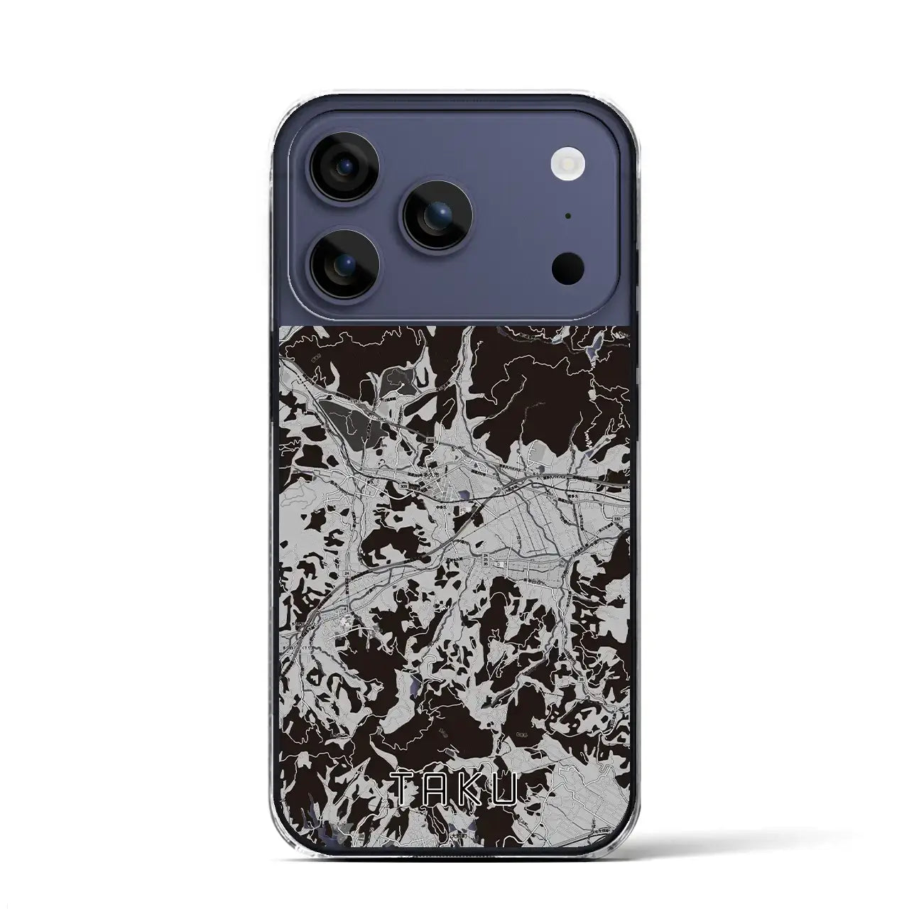 【多久(佐賀県)】地図柄iPhoneケース(クリアタイプ)