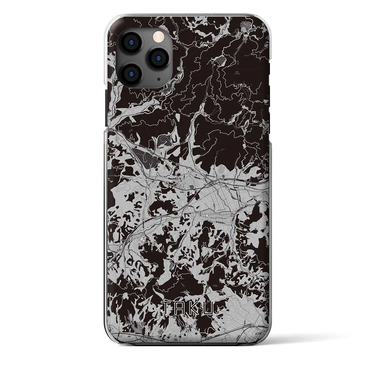 【多久(佐賀県)】地図柄iPhoneケース(クリアタイプ)