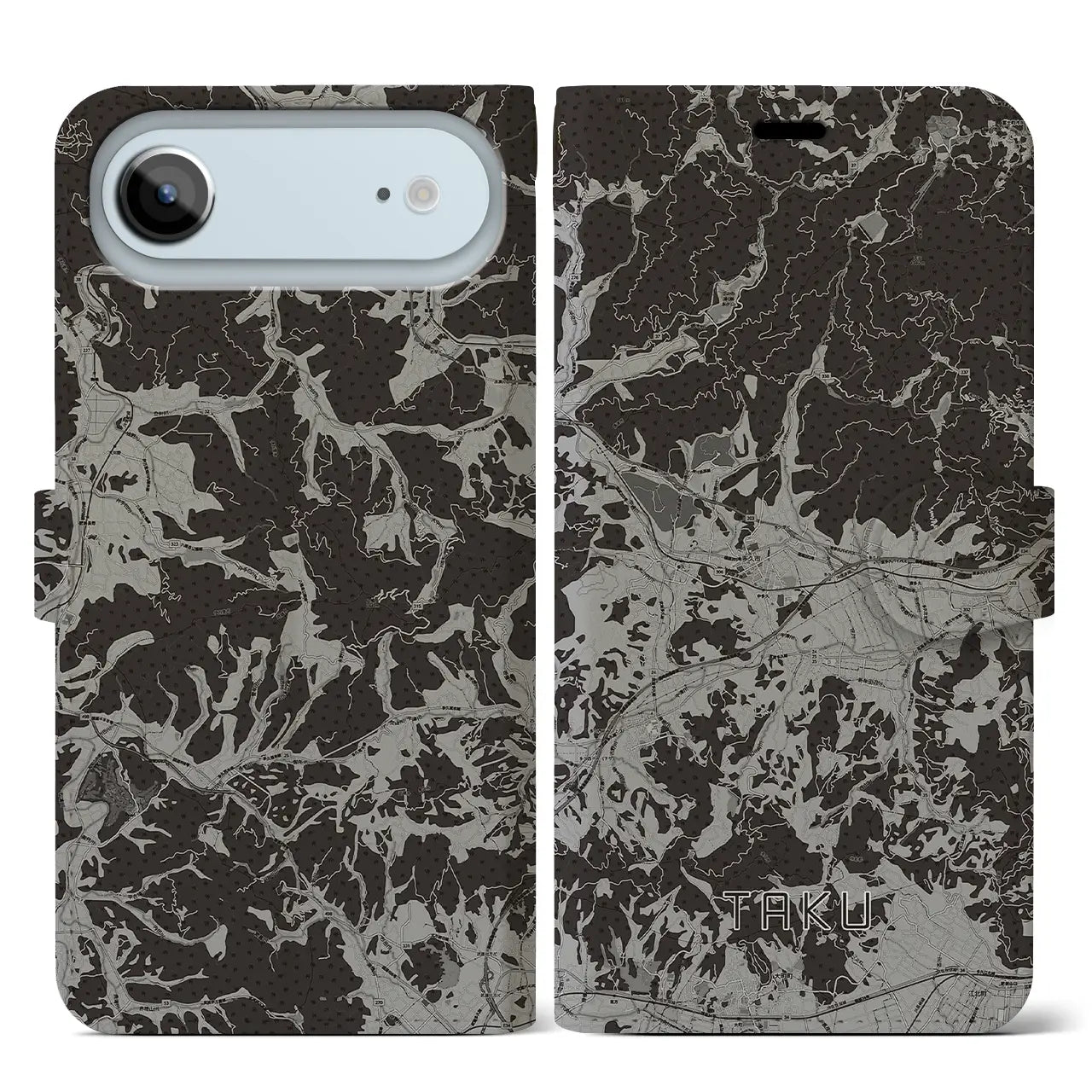 【多久(佐賀県)】地図柄iPhoneケース(手帳タイプ)