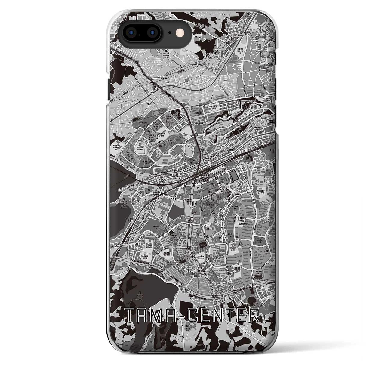 【多摩センター(東京都)】地図柄iPhoneケース(クリアタイプ)