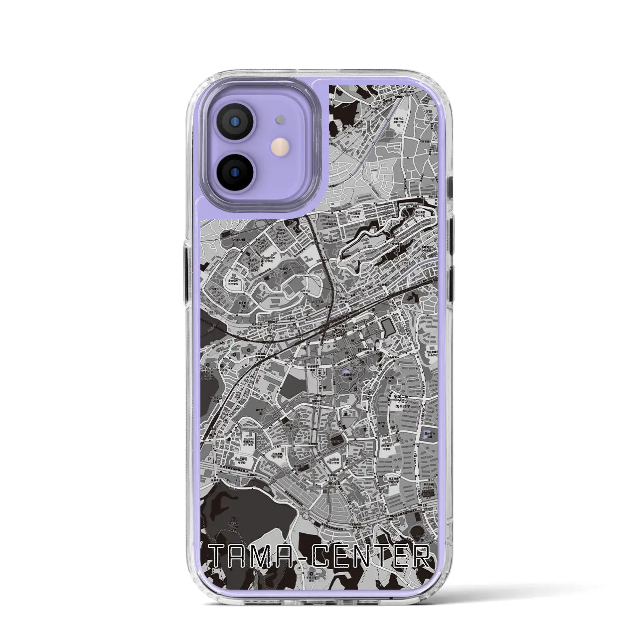 【多摩センター(東京都)】地図柄iPhoneケース(MagSafeタイプ)