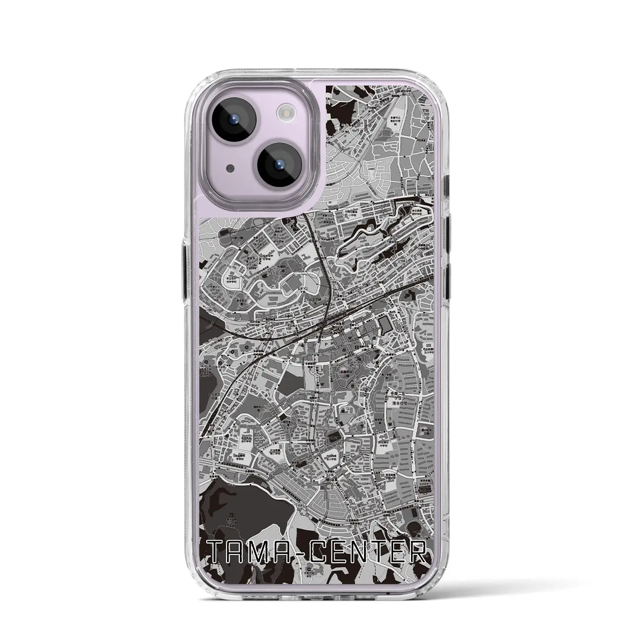 【多摩センター(東京都)】地図柄iPhoneケース(MagSafeタイプ)