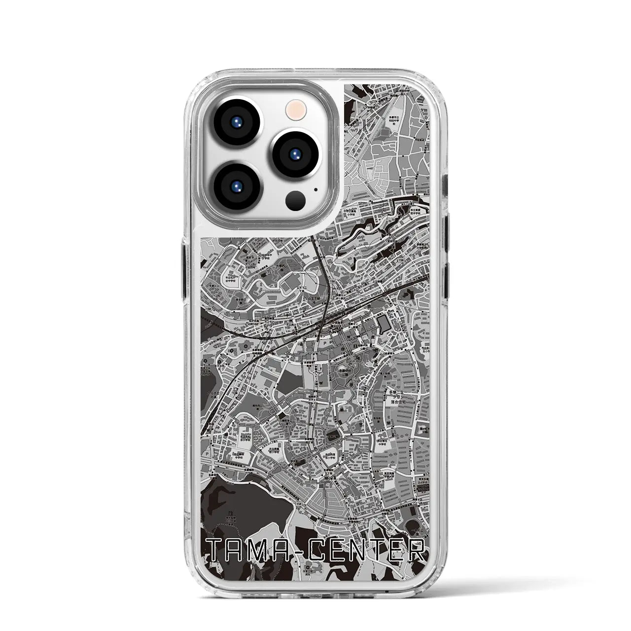 【多摩センター(東京都)】地図柄iPhoneケース(MagSafeタイプ)