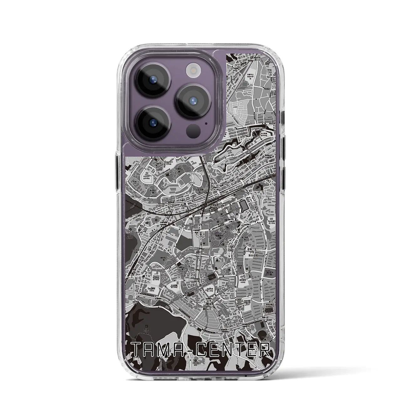 【多摩センター(東京都)】地図柄iPhoneケース(MagSafeタイプ)