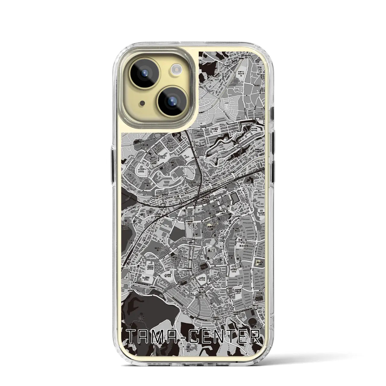 【多摩センター(東京都)】地図柄iPhoneケース(MagSafeタイプ)