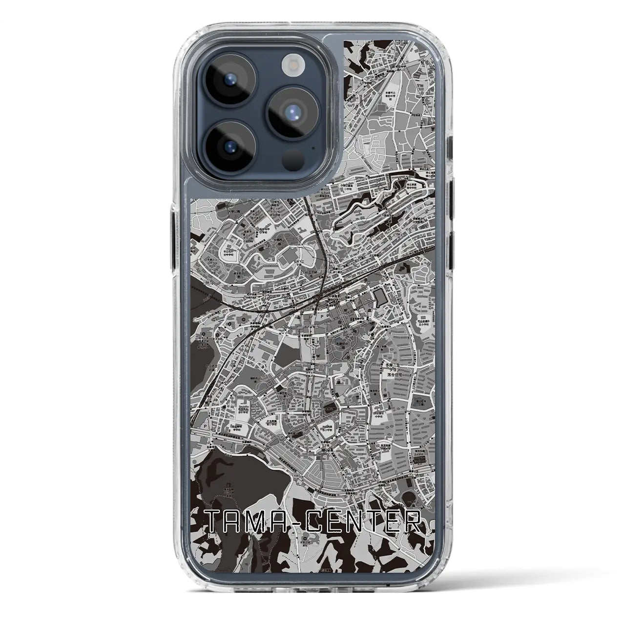 【多摩センター(東京都)】地図柄iPhoneケース(MagSafeタイプ)