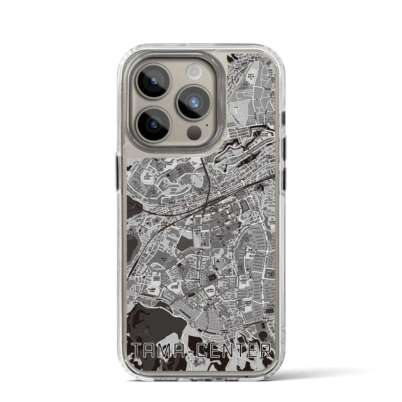 【多摩センター(東京都)】地図柄iPhoneケース(MagSafeタイプ)