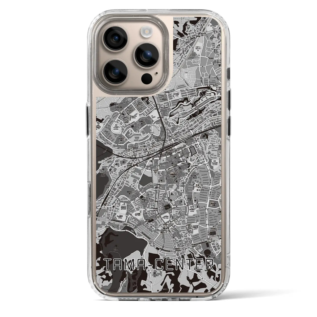 【多摩センター(東京都)】地図柄iPhoneケース(MagSafeタイプ)