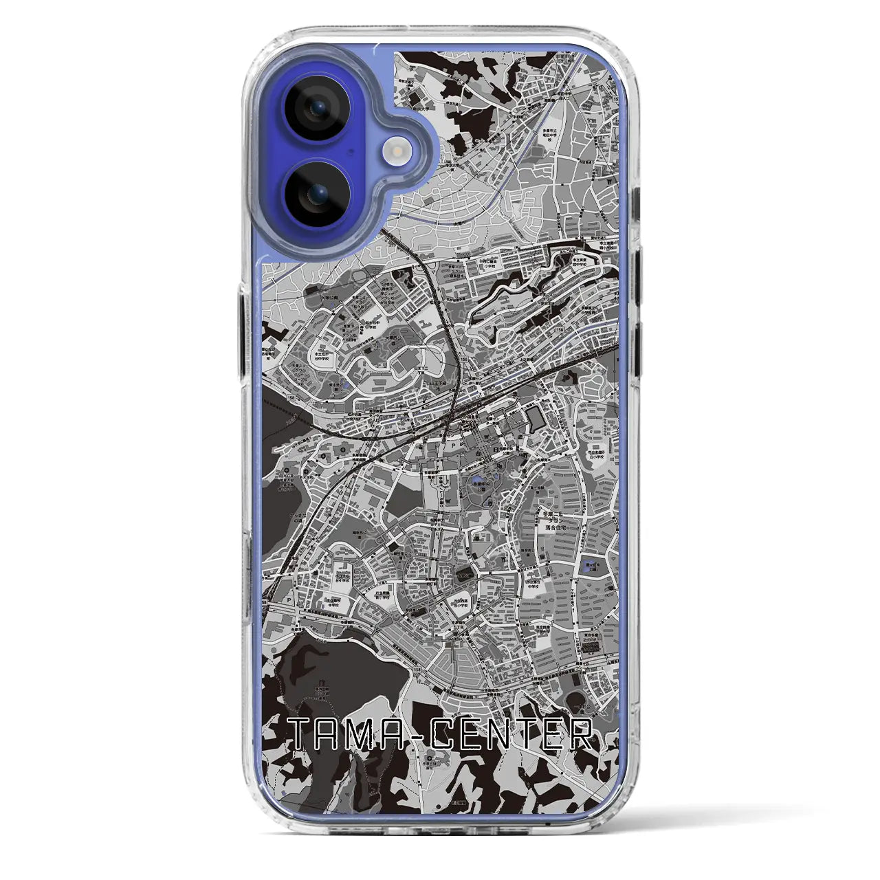 【多摩センター(東京都)】地図柄iPhoneケース(MagSafeタイプ)