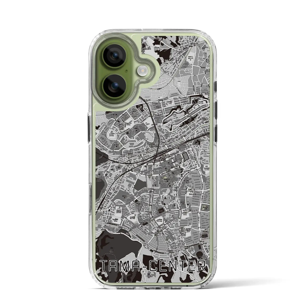 【多摩センター(東京都)】地図柄iPhoneケース(MagSafeタイプ)