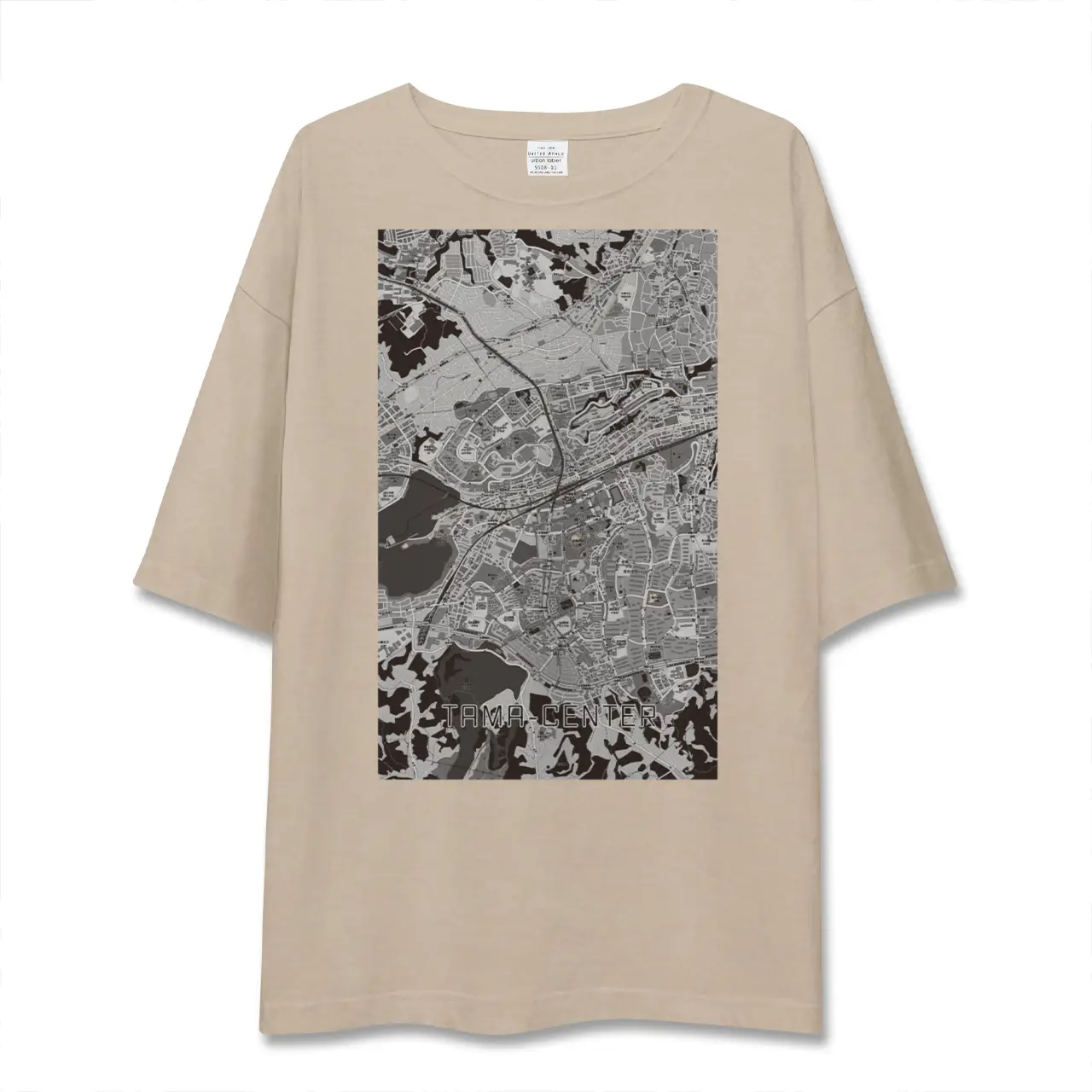 【多摩センター(東京都)】地図柄ビッグシルエットTシャツ