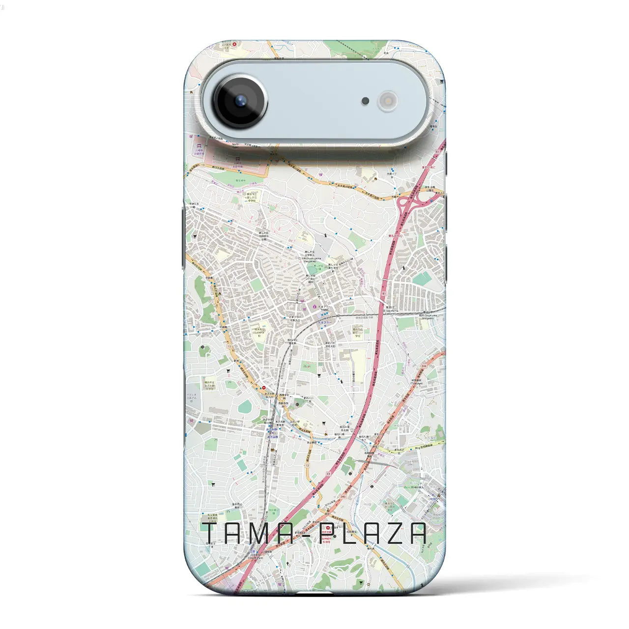 【たまプラーザ(神奈川県)】地図柄iPhoneケース(バックカバータイプ)