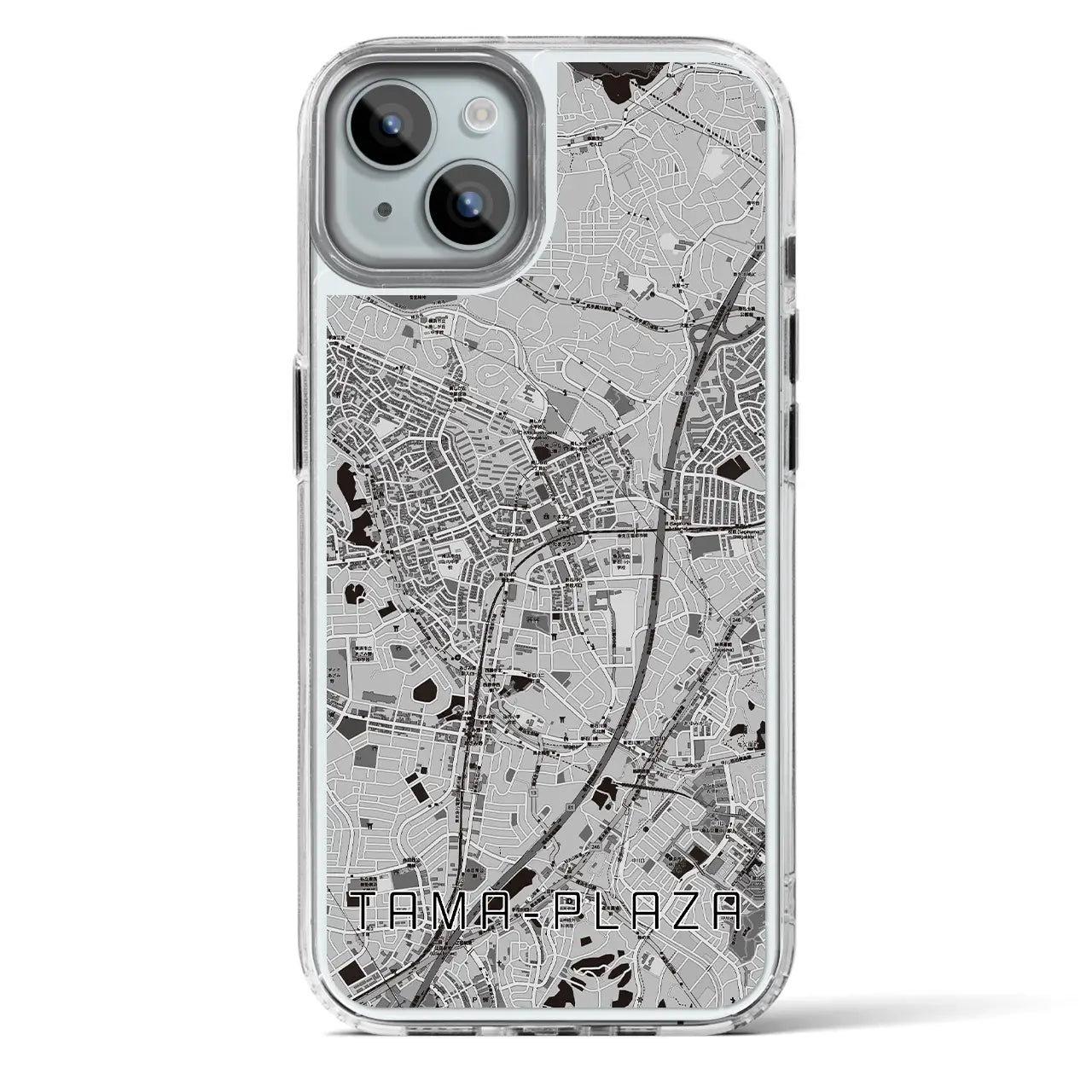 【たまプラーザ(神奈川県)】地図柄iPhoneケース(MagSafeタイプ)