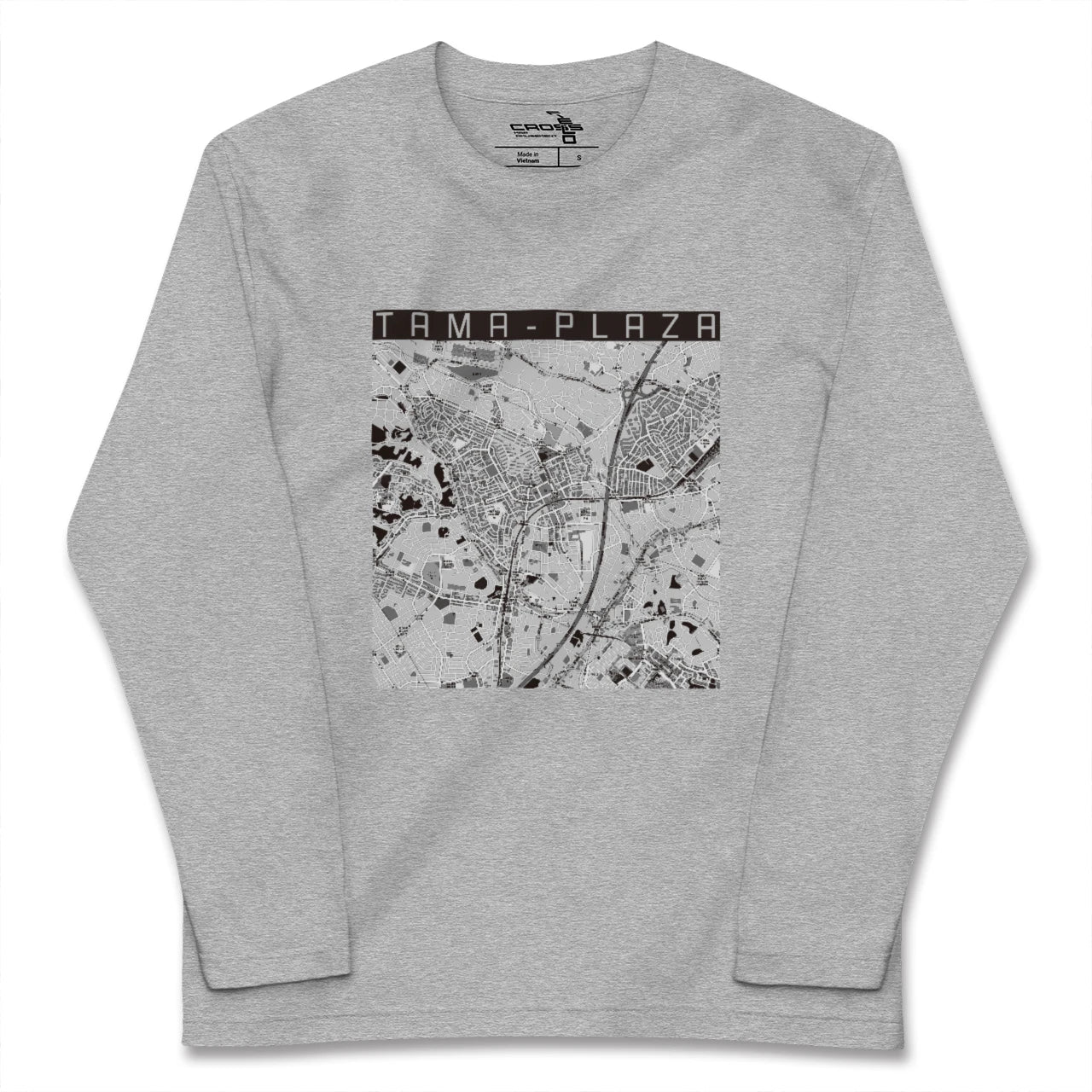 【たまプラーザ(神奈川県)】地図柄ロングスリーブTシャツ