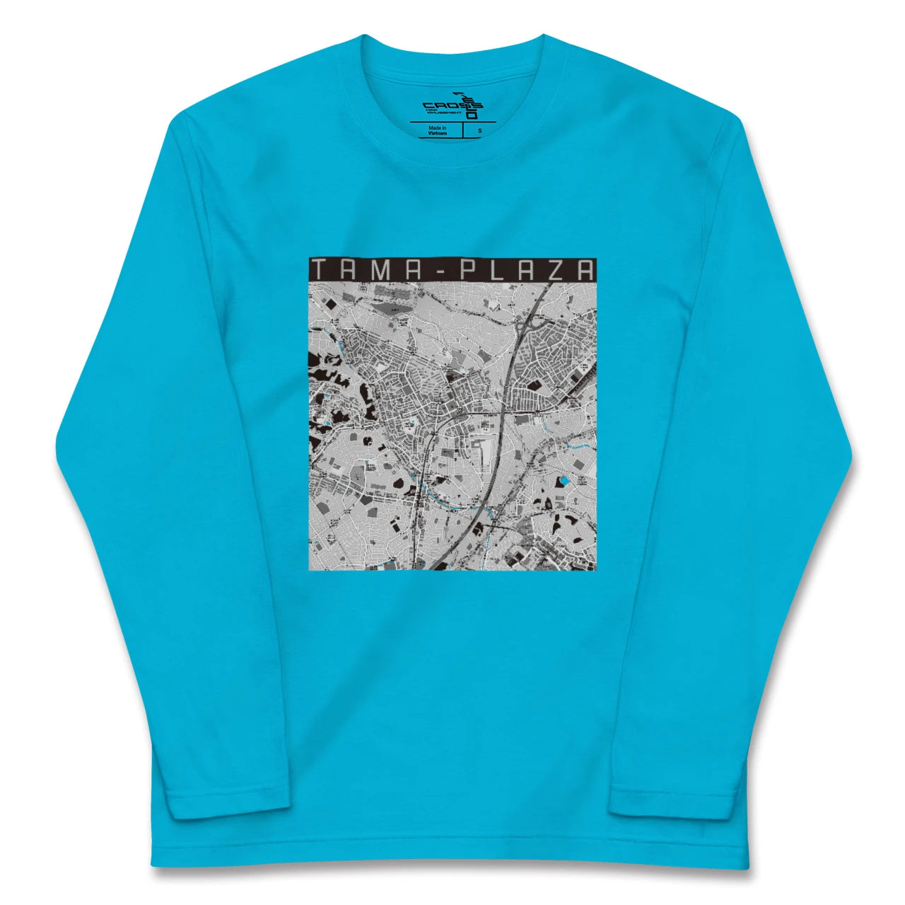【たまプラーザ(神奈川県)】地図柄ロングスリーブTシャツ