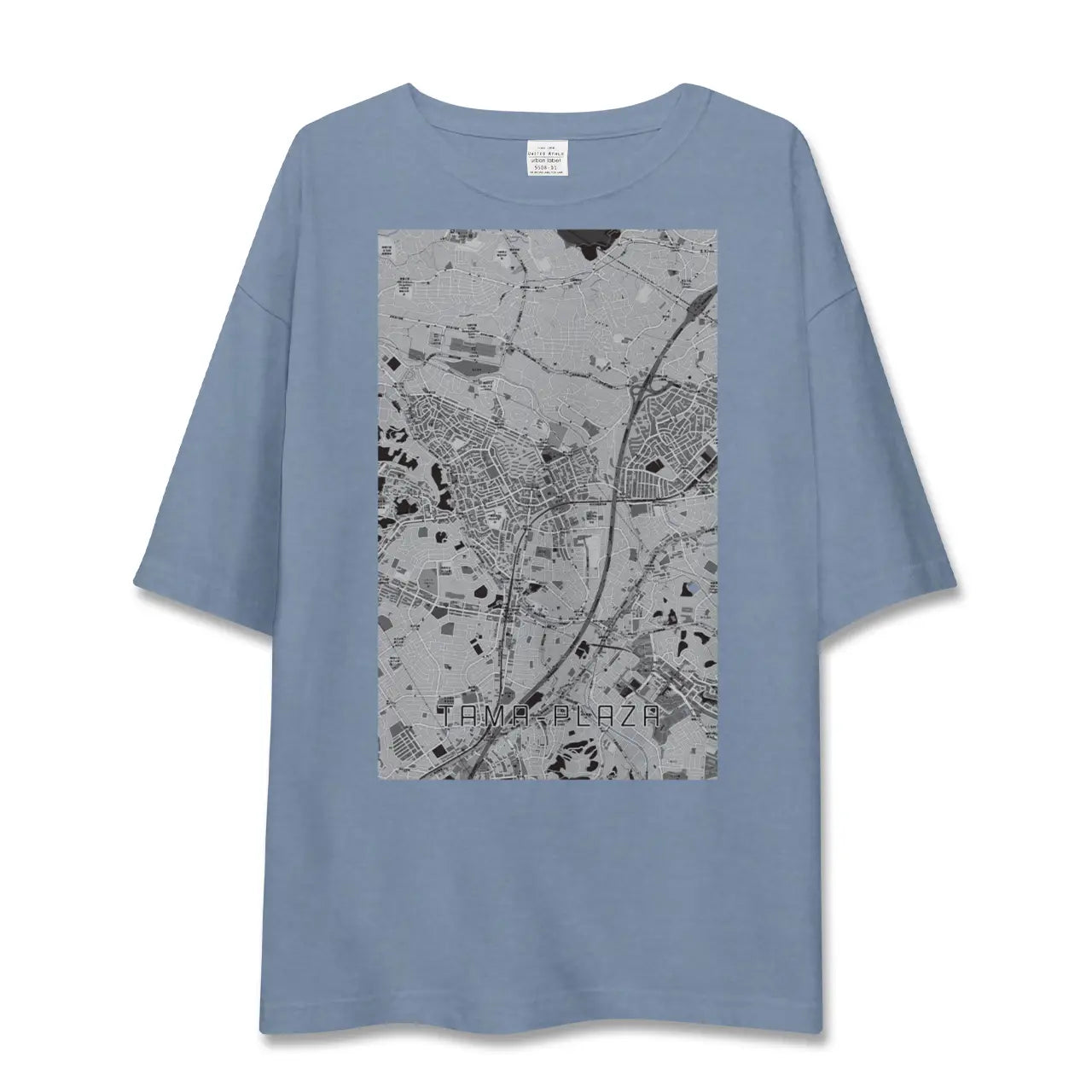 【たまプラーザ(神奈川県)】地図柄ビッグシルエットTシャツ