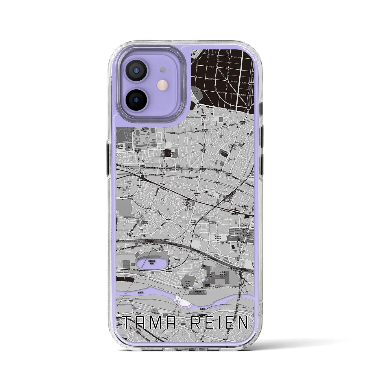 【多磨霊園(東京都)】地図柄iPhoneケース(MagSafeタイプ)