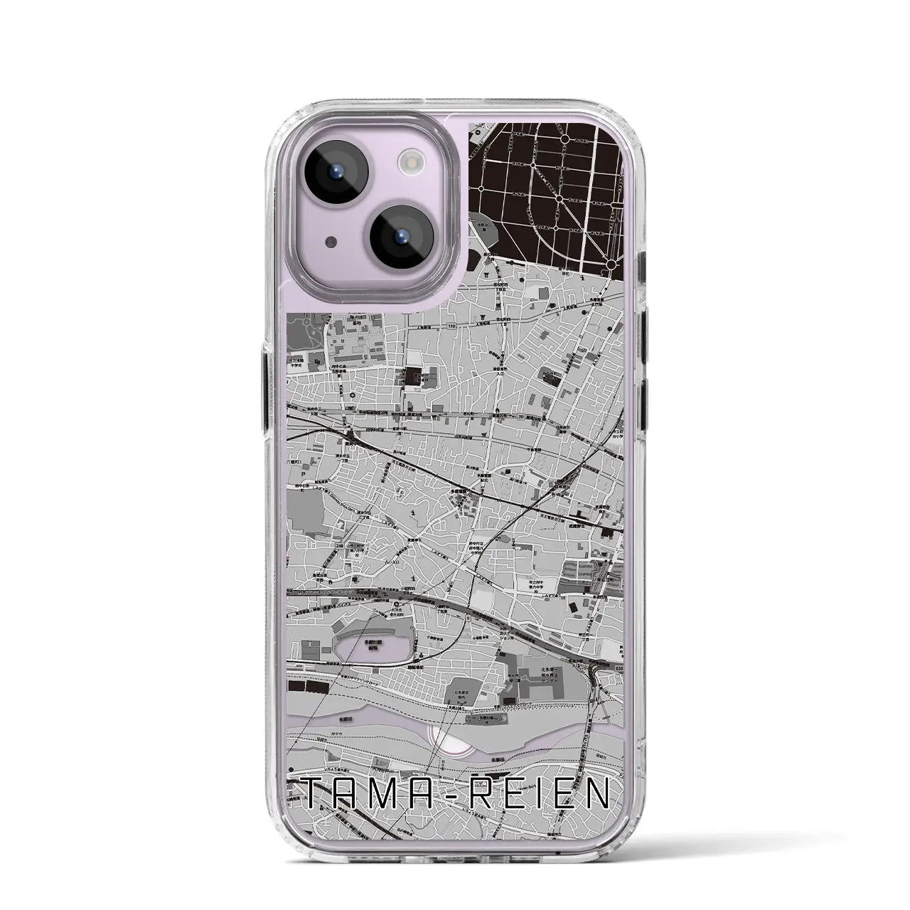 【多磨霊園(東京都)】地図柄iPhoneケース(MagSafeタイプ)