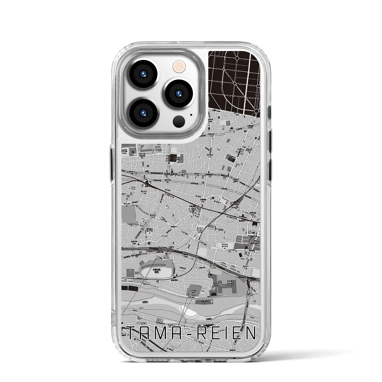 【多磨霊園(東京都)】地図柄iPhoneケース(MagSafeタイプ)