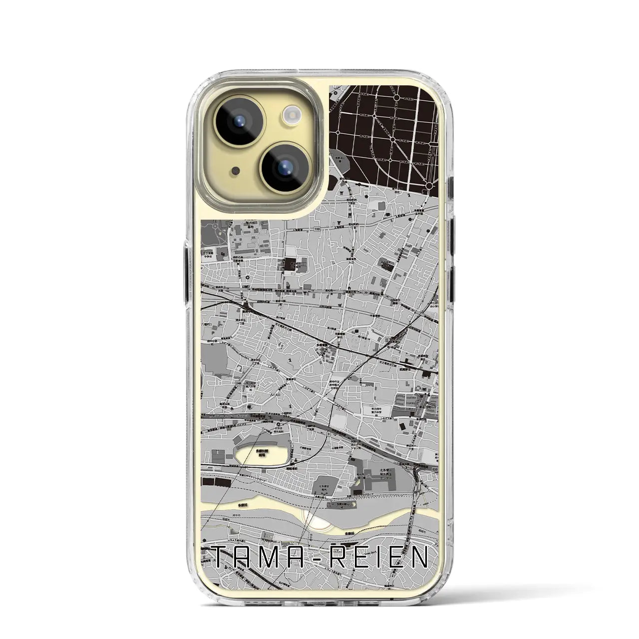 【多磨霊園(東京都)】地図柄iPhoneケース(MagSafeタイプ)