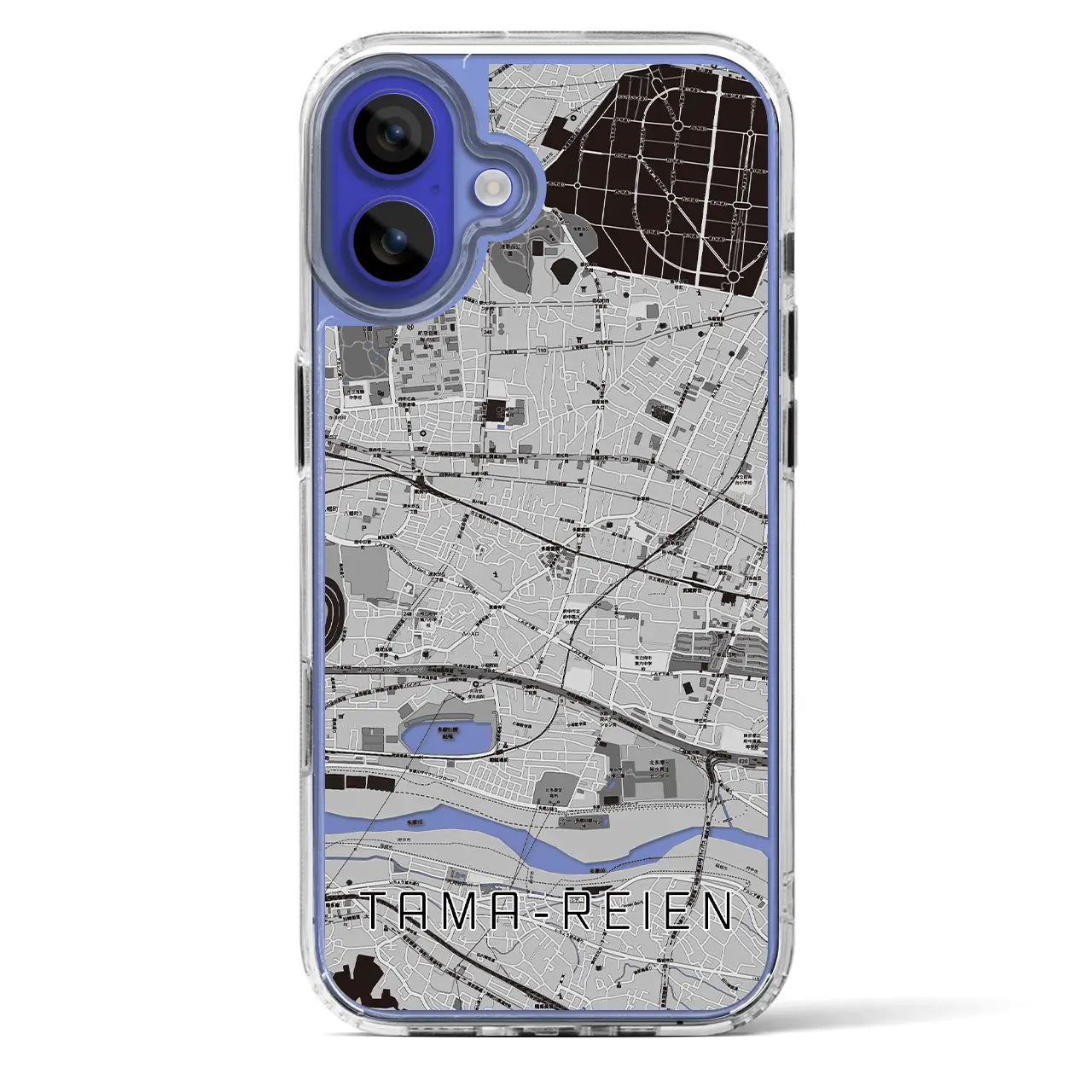 【多磨霊園(東京都)】地図柄iPhoneケース(MagSafeタイプ)