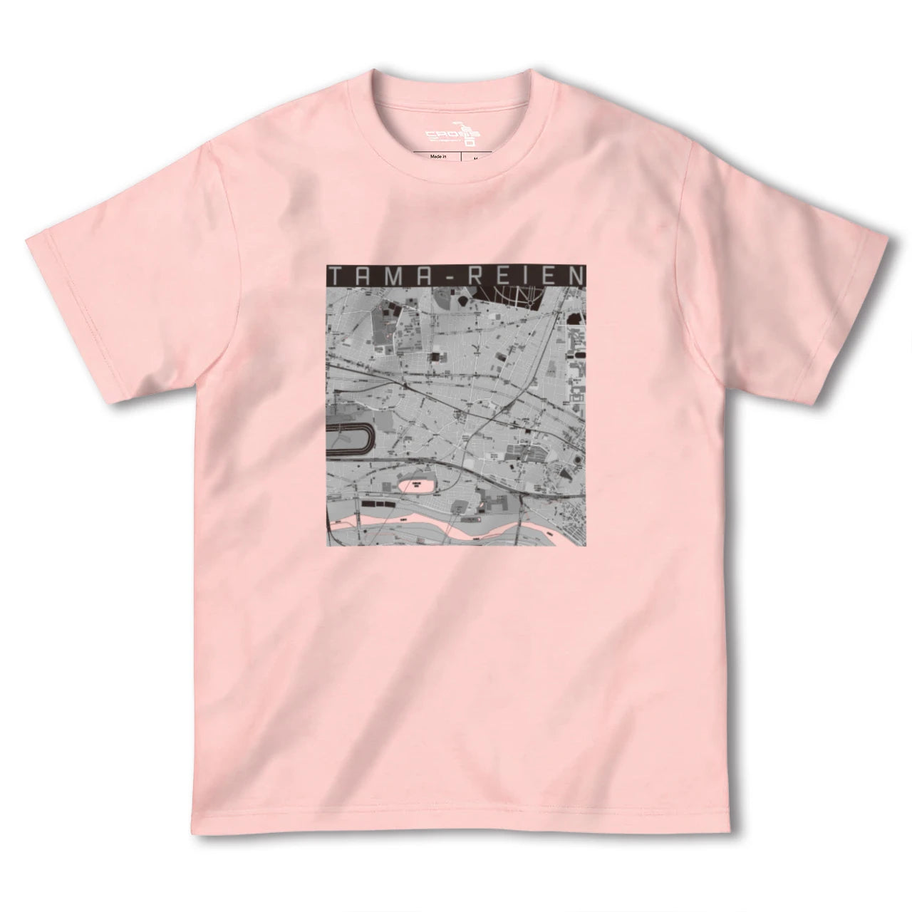 【多磨霊園(東京都)】地図柄ヘビーウェイトTシャツ
