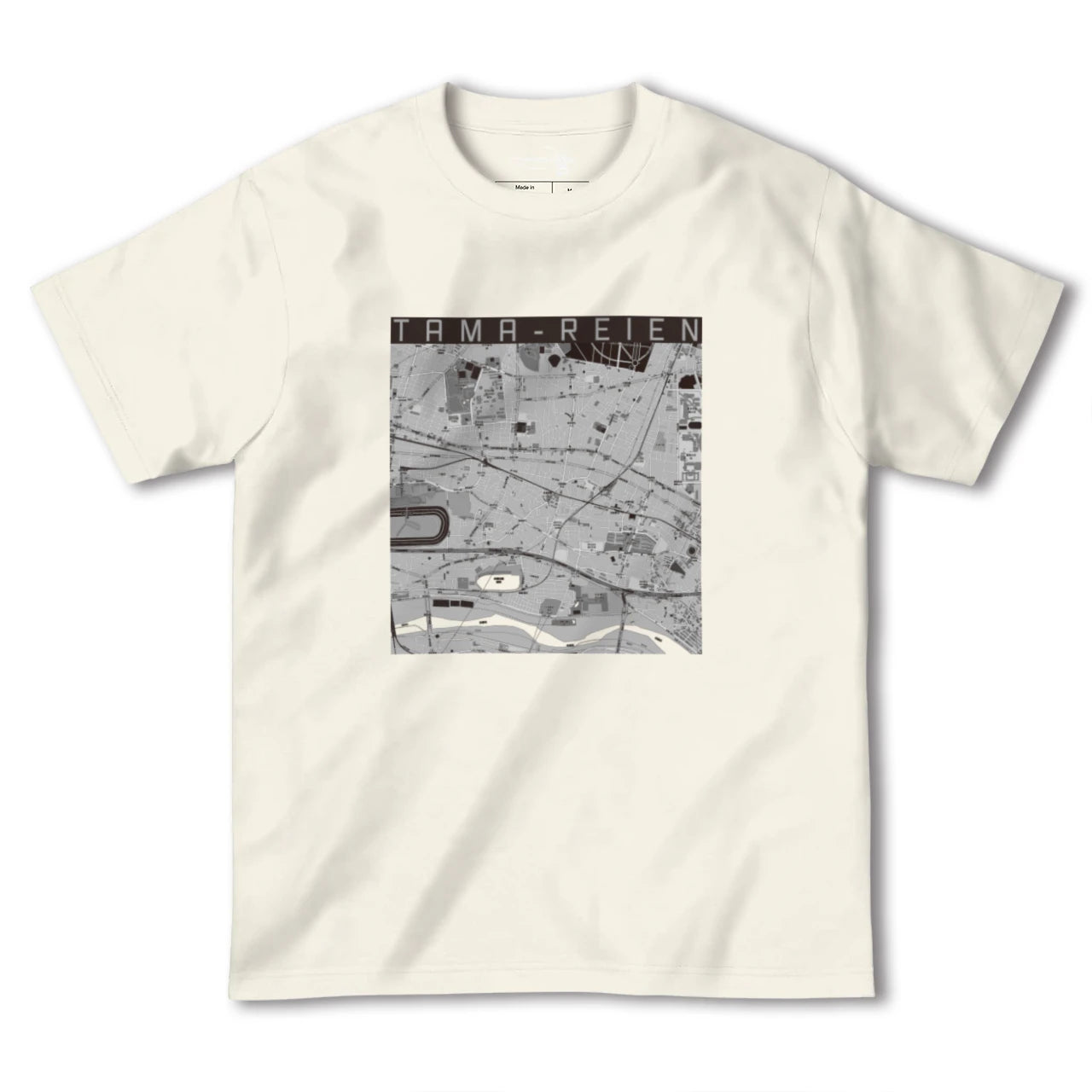 【多磨霊園(東京都)】地図柄ヘビーウェイトTシャツ