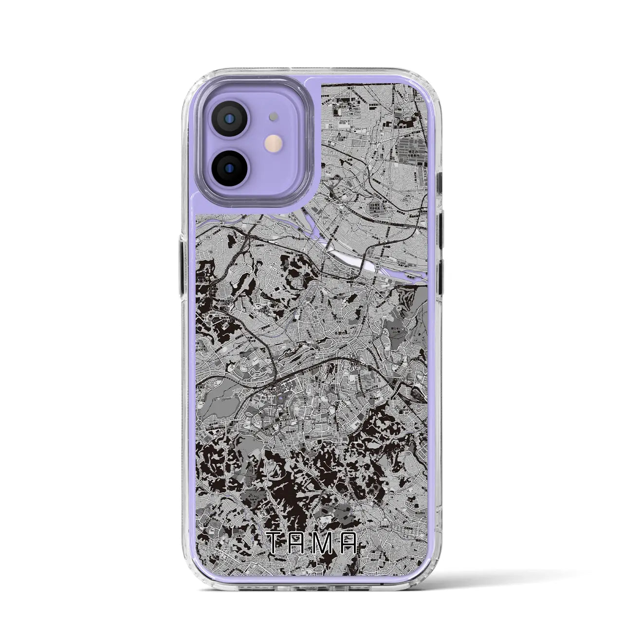 【多摩(東京都)】地図柄iPhoneケース(MagSafeタイプ)