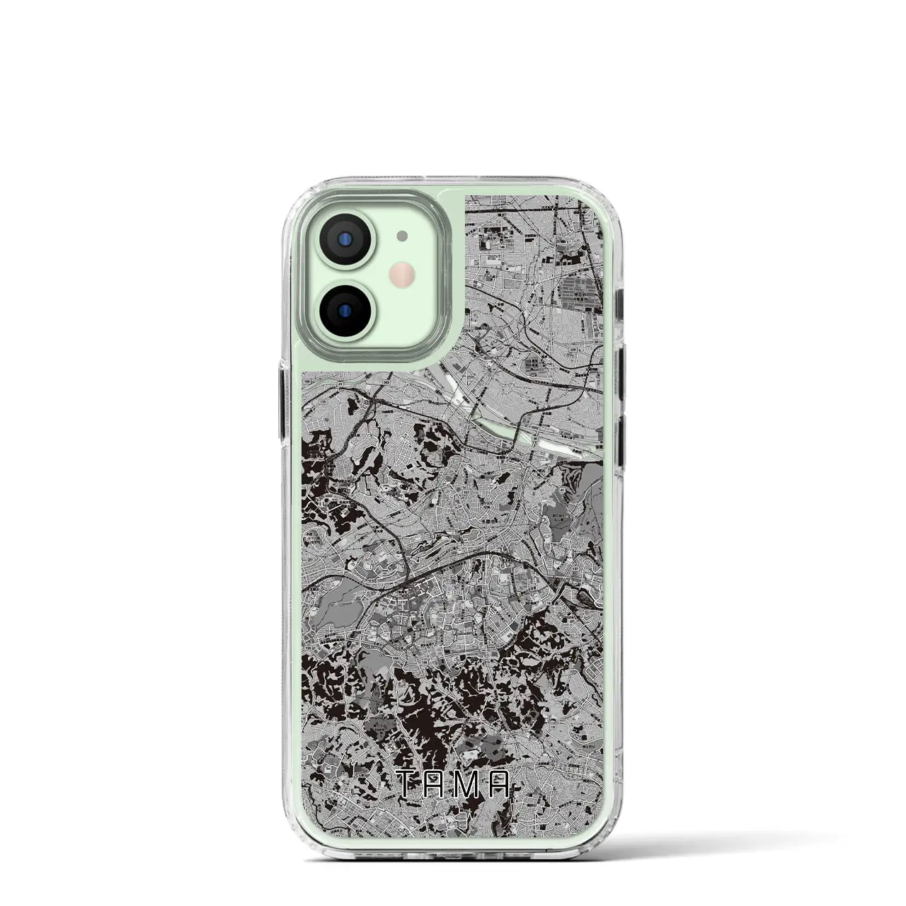 【多摩(東京都)】地図柄iPhoneケース(MagSafeタイプ)