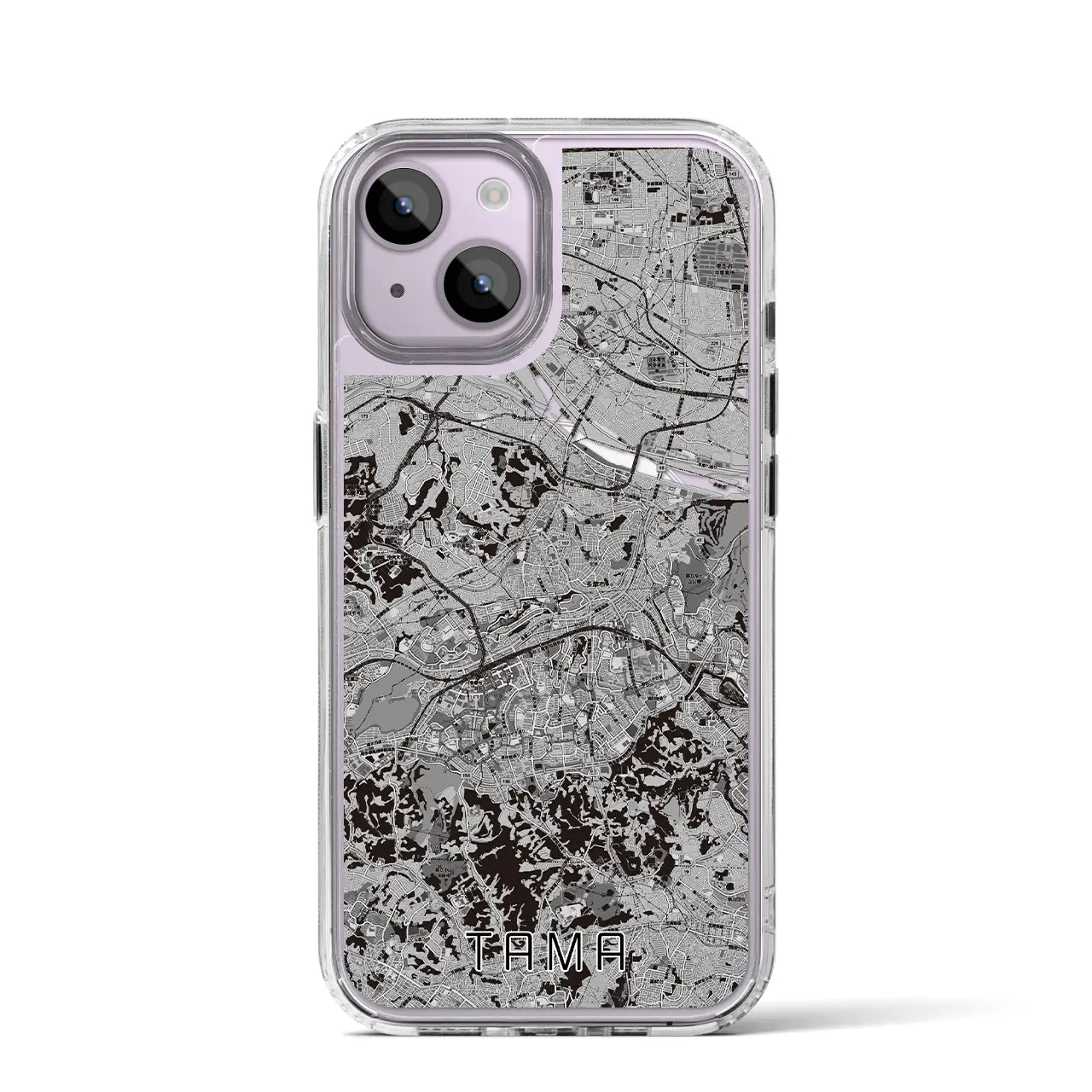 【多摩(東京都)】地図柄iPhoneケース(MagSafeタイプ)