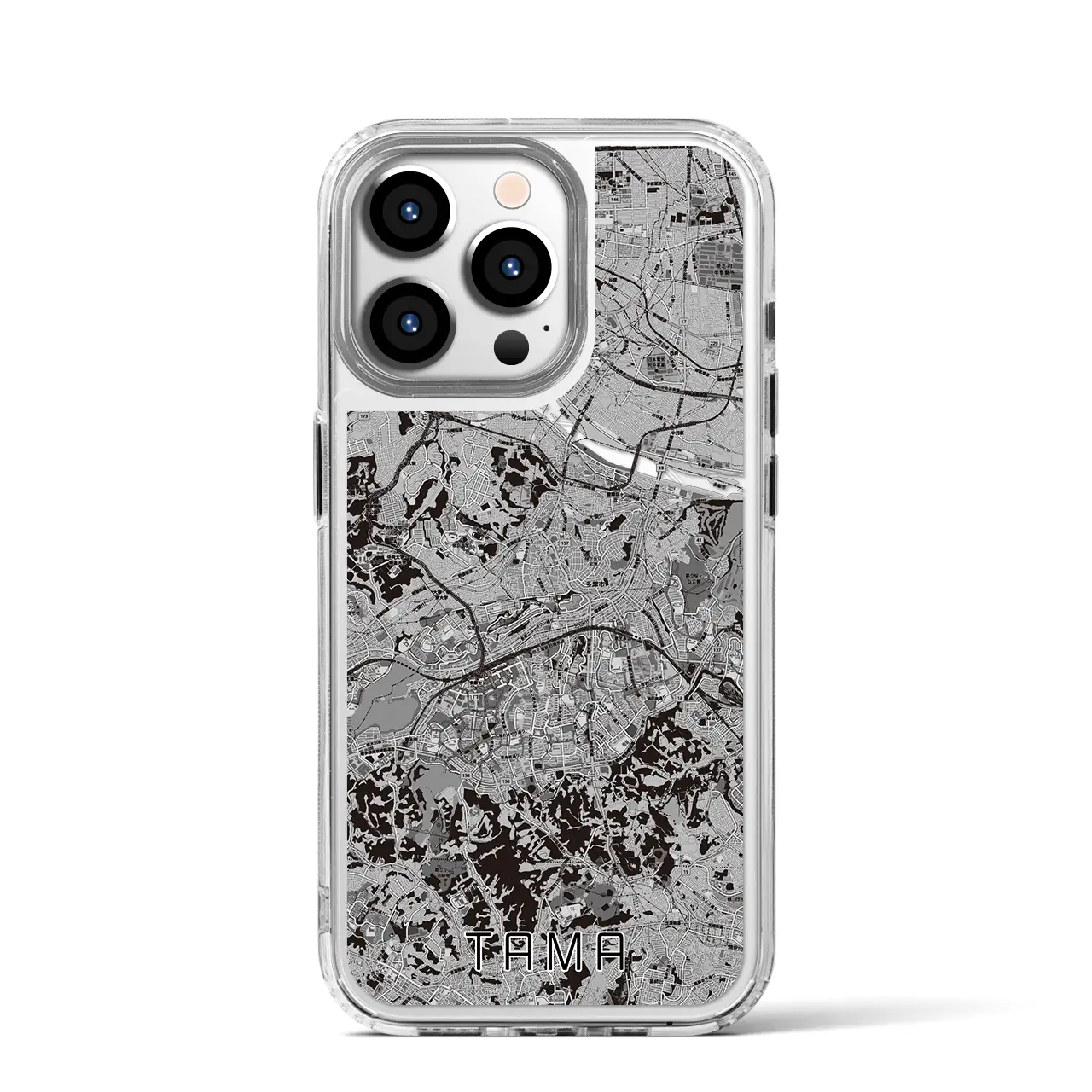 【多摩(東京都)】地図柄iPhoneケース(MagSafeタイプ)