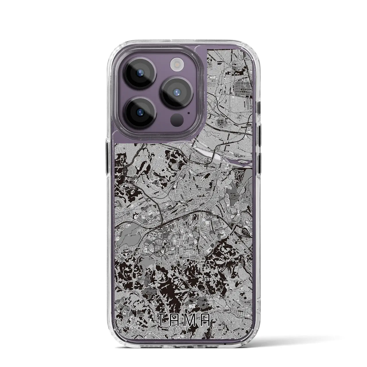 【多摩(東京都)】地図柄iPhoneケース(MagSafeタイプ)