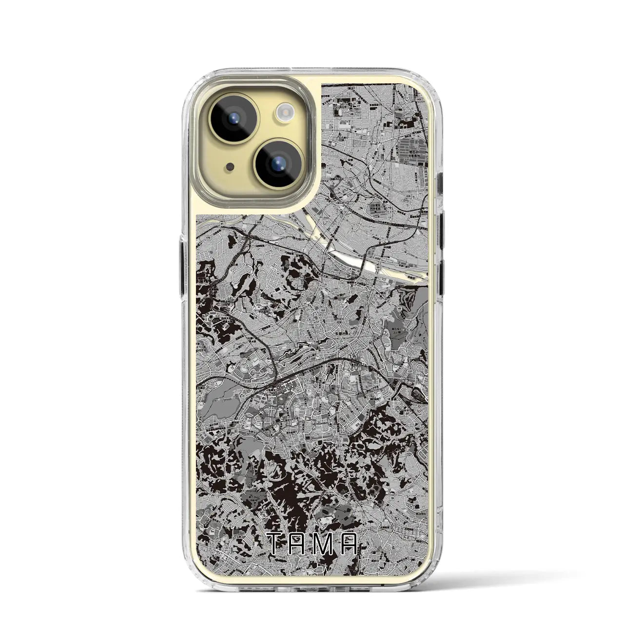 【多摩(東京都)】地図柄iPhoneケース(MagSafeタイプ)